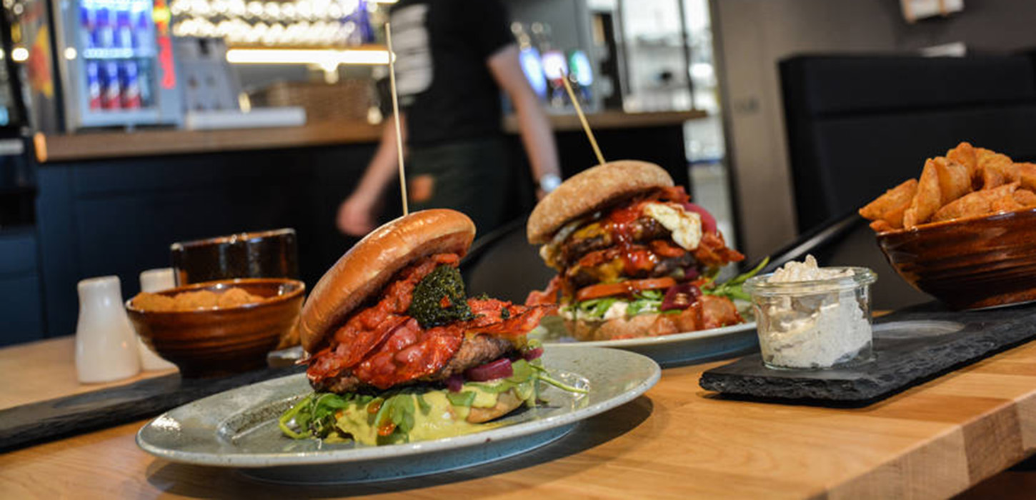 Lækre burgere fra Café Mauritz i Middelfart