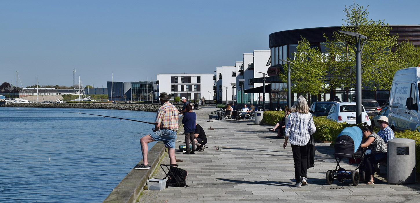 Aktivitets og hygge på havnefronten i Middelfart