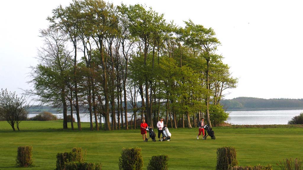 Udsigt til vandet fra Golfklubben Lillebælt Middelfart