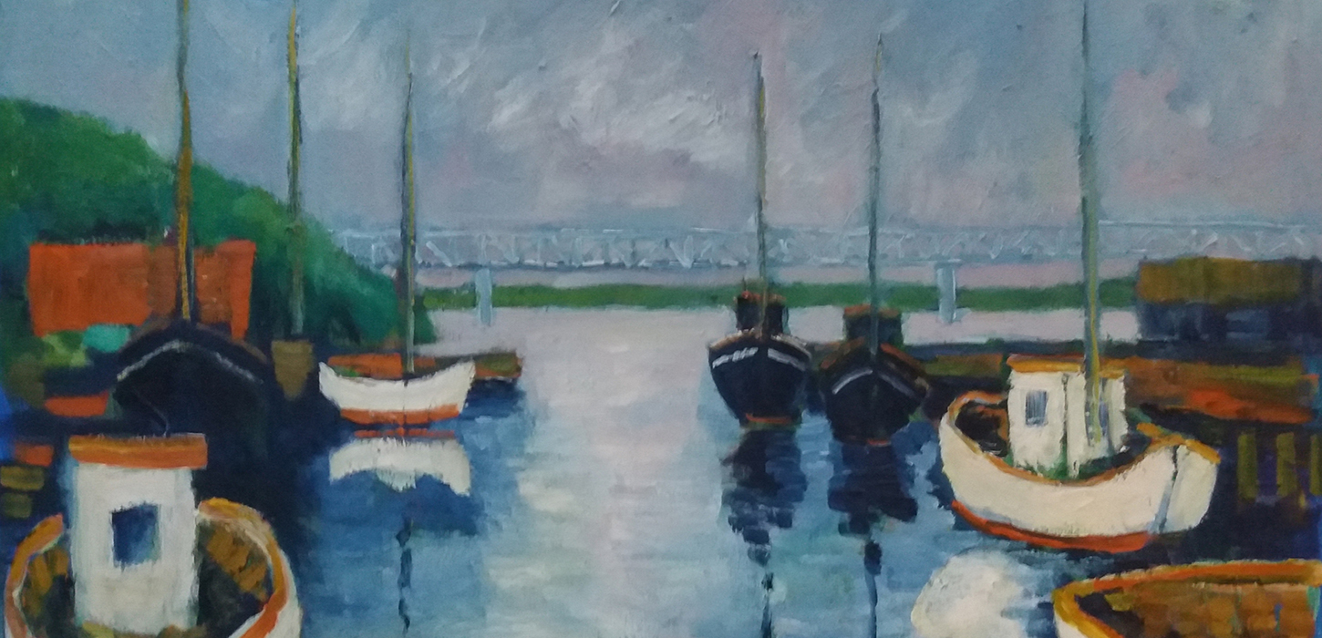 Billede fra Galleri Chris - motiv Den gamle Havn i Middelfart