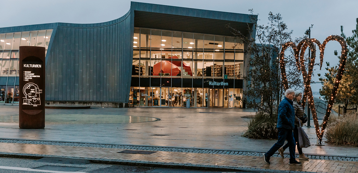 På Kulturøen kan du opleve biograf, bibliotek og restaurant