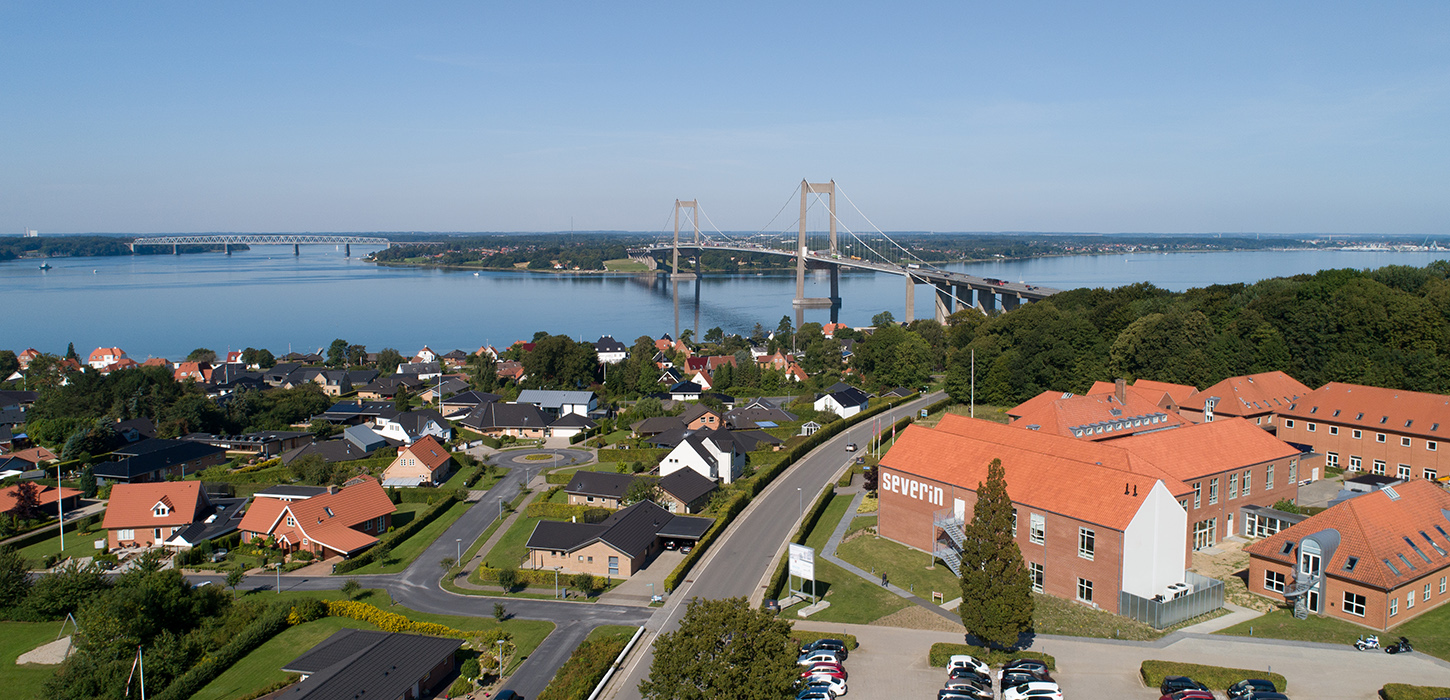 Flot udsigt over Lillebælt fra Severin i Middelfart