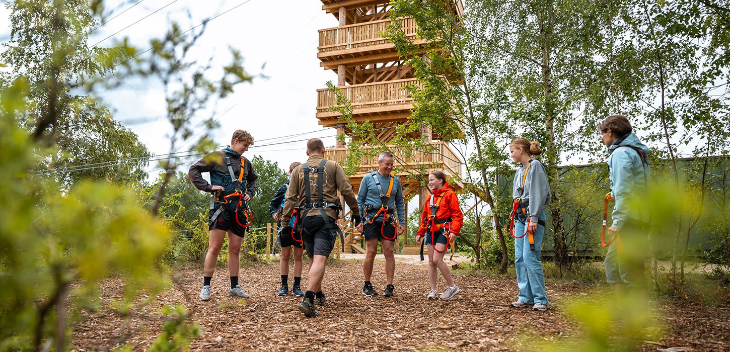 Fyns Sommerland - på vej op i svævebanen