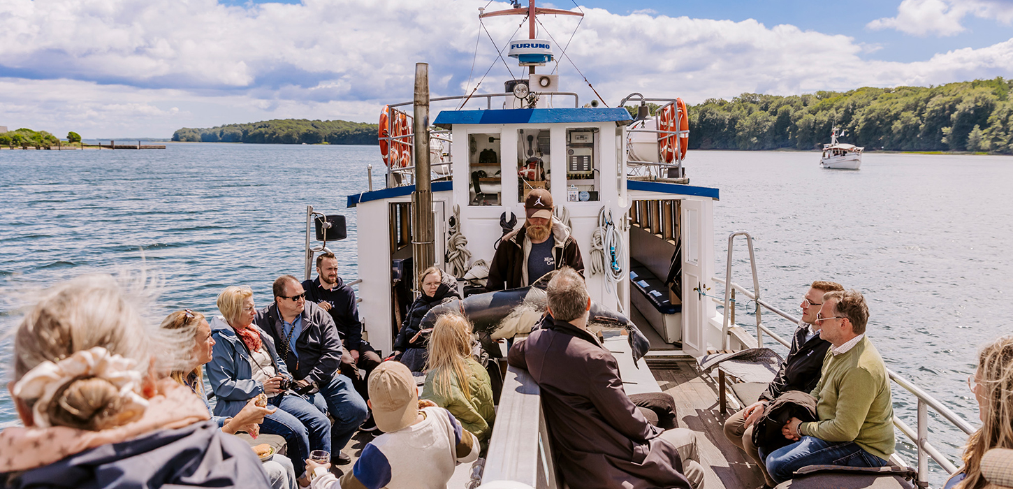 Prøv en af de mange turbåde der sejler på Lillebælt - måske i ser en hval