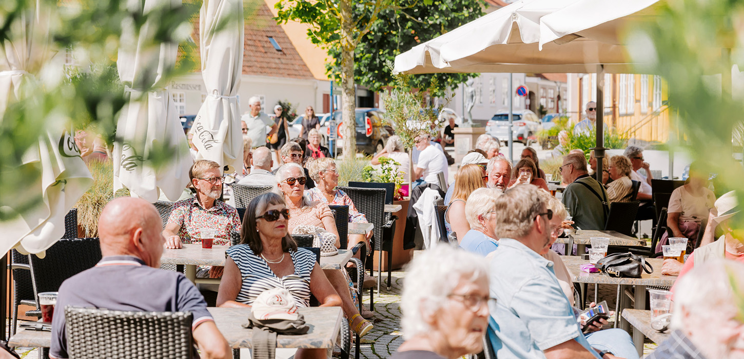 Stemning på Torvet i Middelfart
