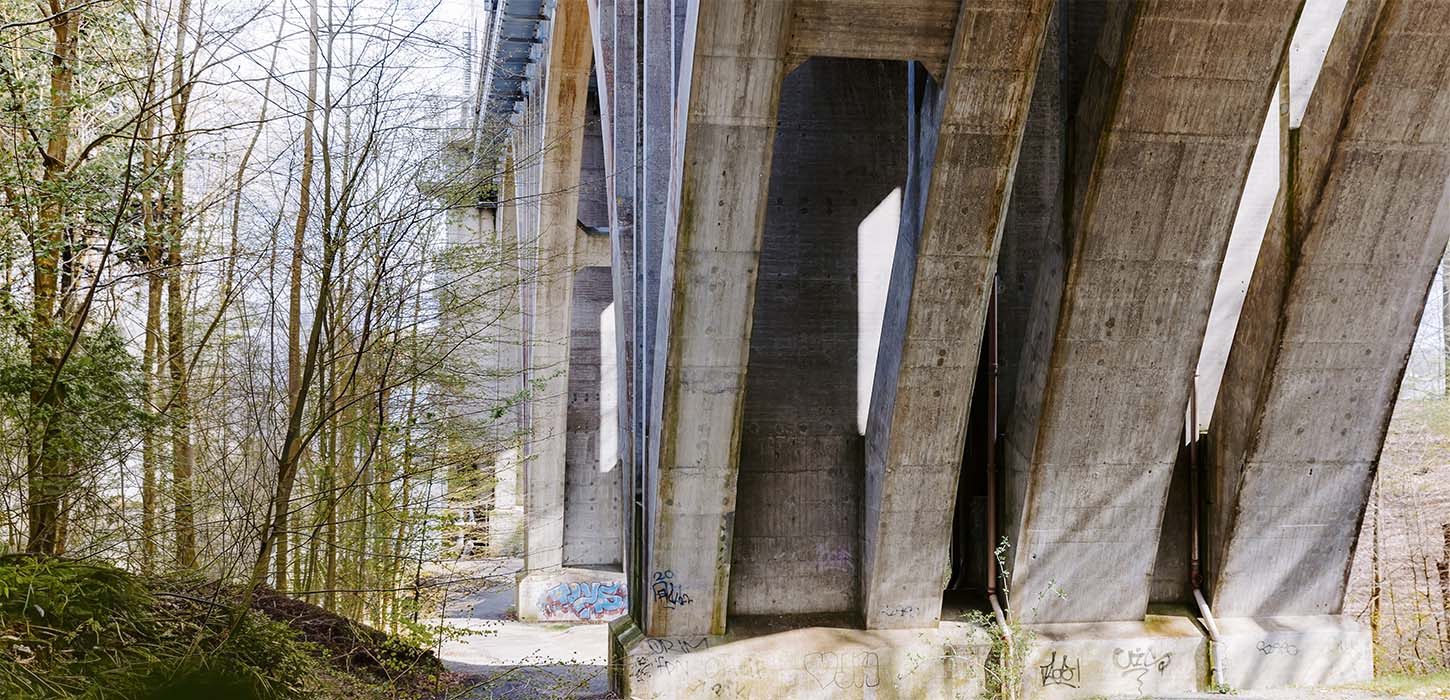 Hvælvingerne under Den Gamle Lillebæltsbro i Middelfart