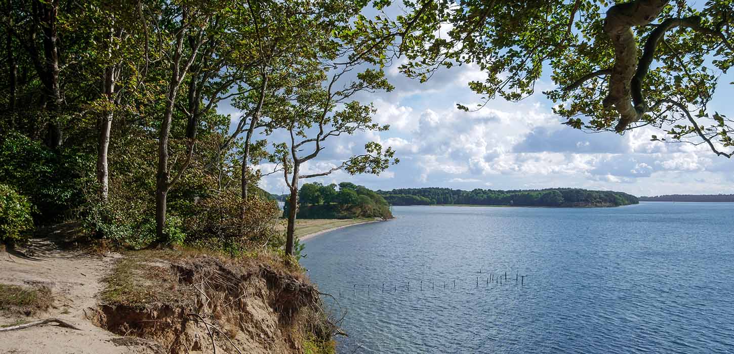 Udsigt ud over Lillebælt og FænøSund fra Gals Klint